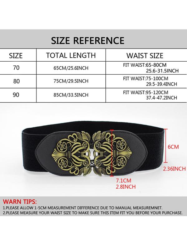 Fashionable Elastic Wide Belt for Women, Elegant All-match Clothes Accessories for Daily Clothing Decor, Trendy All-match & Exquisite Belt for Birthday Gift