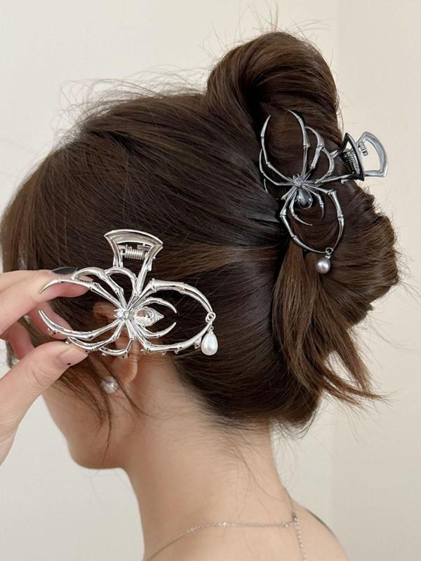 Spider Design Hair Claw, Punk Style Hair Accessories for Women & Girls, Creative Funny Hairwear for Daily Used