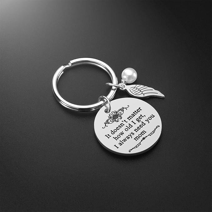 Mom Keychain, Mom Christmas Gifts from Daughter & Son – Perfect for Mother’s Day, Birthday, Valentine’s Day