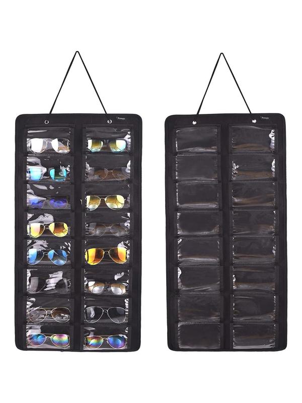 16-grid Sunglasses Storage Box, Summer Dustproof Sunglasses Organizer As Gifts, Wall Mounted Sunglasses Organizer, Glasses Organizer, Eyewear Accessories