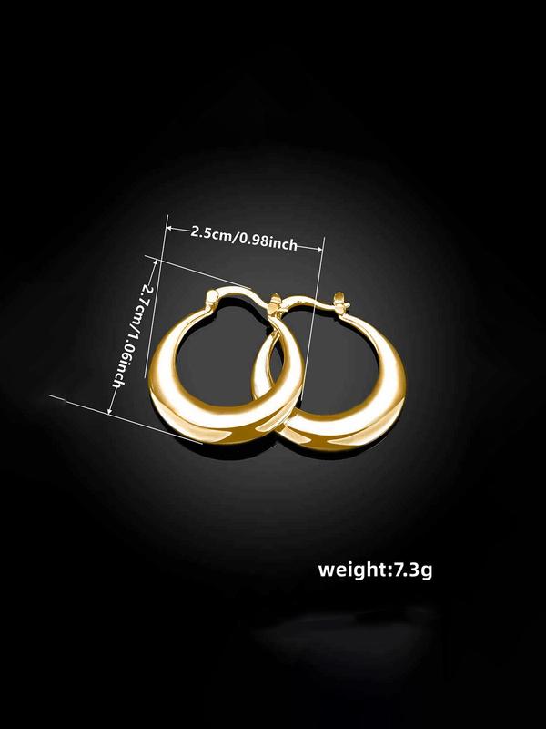 Women's Summer Elegant Minimalist Hoop Earrings, Trendy Vintage Retro Hoop Earrings, Chic Gorgeous Vintage Jewelry, Coole Female Accessories As Gift for Girlfriend