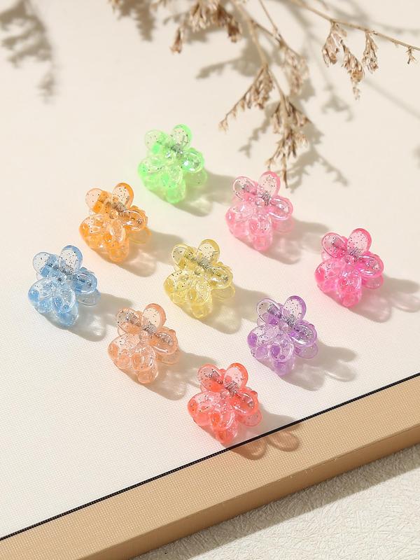 Cute Butterfly & Flower Shaped Mini Hair Claws, Claw Clips for Kawaii Hairstyles Ideas, Colorful Elegant Hair Claws, Fashion All-match Hair Accessories for Women & Girls Fall