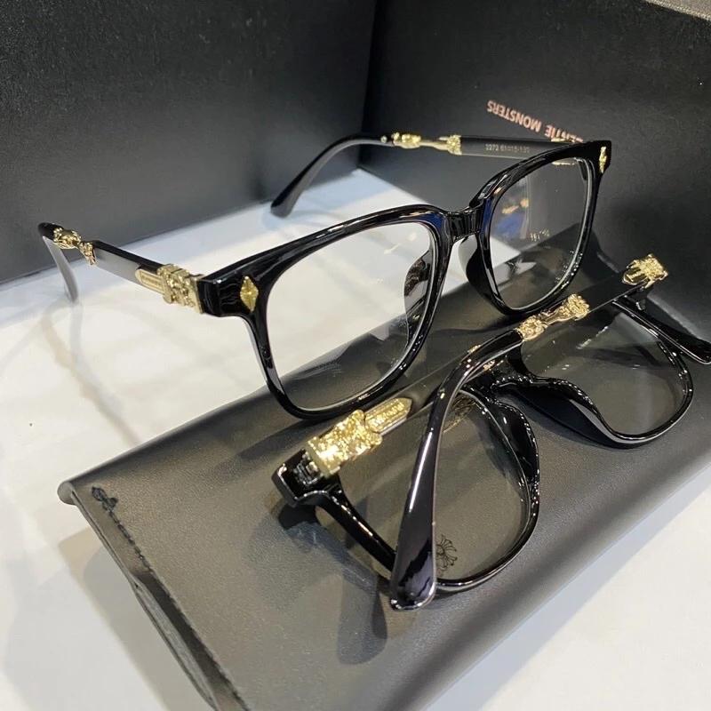 CHROME HEART GLASS FRAME HOT TREND 2024, Chrome hearts eyeglass frames for men and women - standard square eyes, European fashionable design