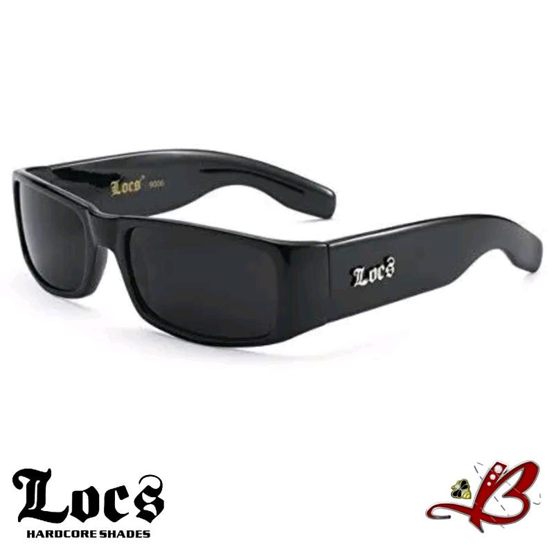 LOCS Sunglasses All Black Classic Gangster Cholo Mad Dog Shades OG Eyewear | Original & Authentic Locs