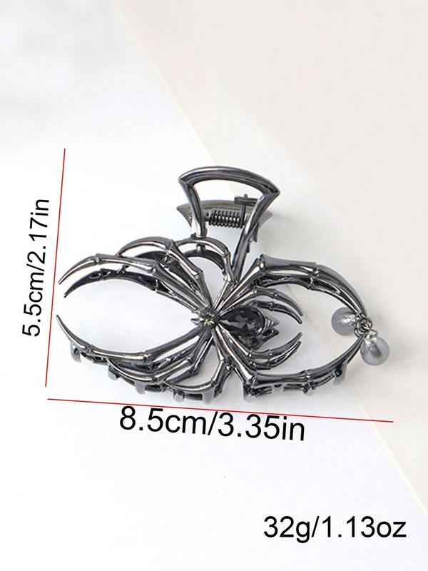 Spider Design Hair Claw, Punk Style Hair Accessories for Women & Girls, Creative Funny Hairwear for Daily Used