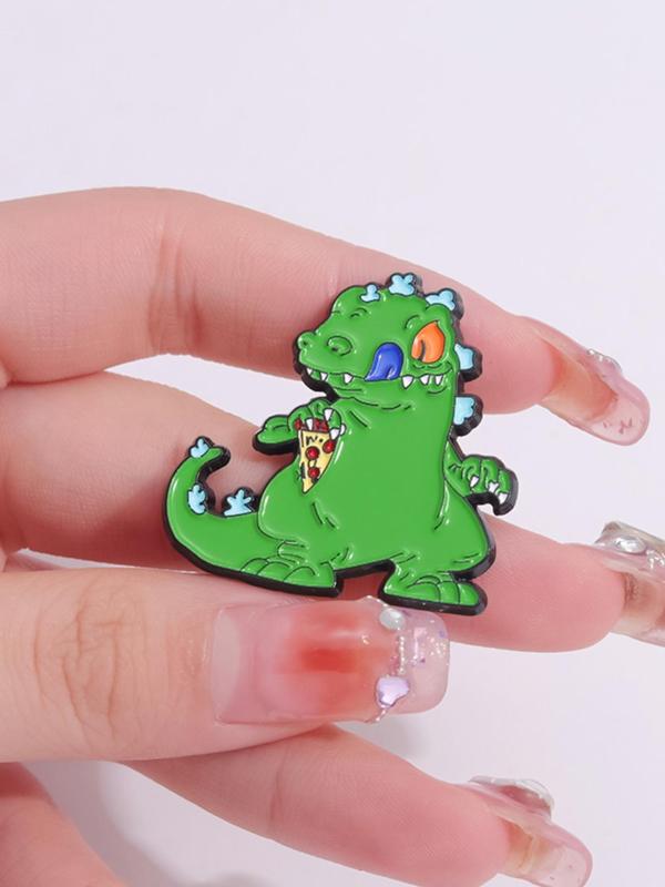 Cute Cartoon Dinosaur Design Brooch, Fashion Brooch for Party, Daily Clothing Decor, Trendy All-match & Exquisite Brooch for Birthday Gift