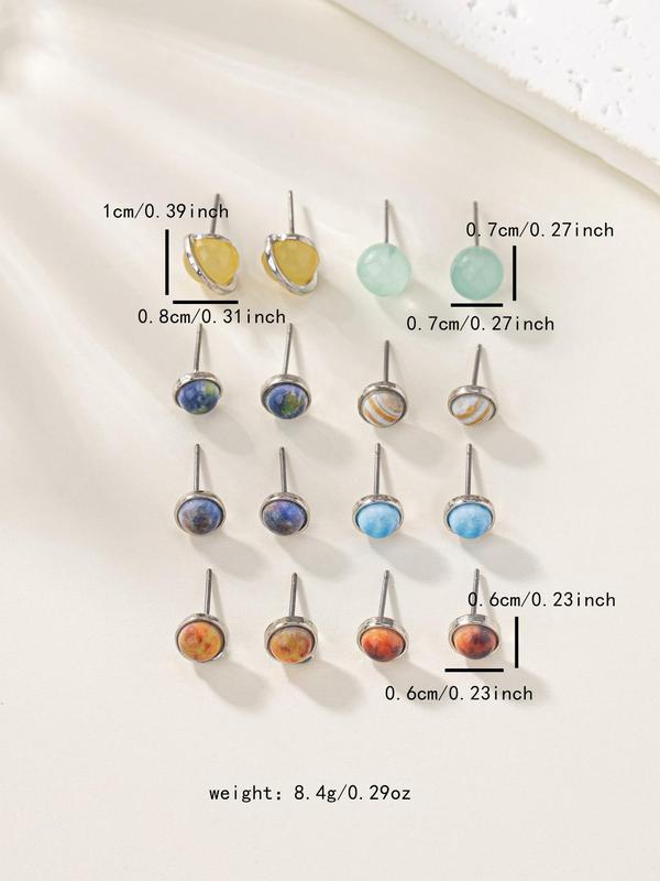 Planet Themed Earrings (1 Set), Fashionable Jewelry for Women & Girls, Simple Jewelry for Party, Daily Clothing Decor, Trendy All-match & Exquisite Jewelry for Birthday Gift