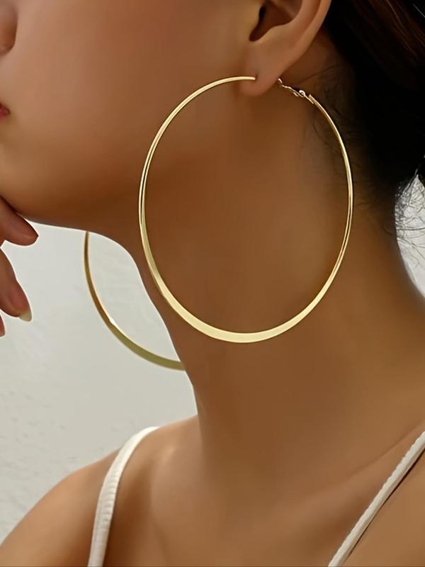 Fashionable Simple Plain Color Exaggerated Dangle Earrings, New Fashion Jewelry for Party, Daily Clothing Decor, Trendy All-match & Exquisite Jewelry for Birthday Gift