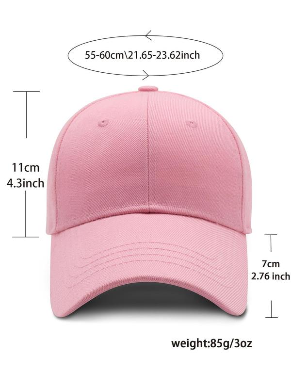 Solid Color Casual Baseball Cap, Simple Design Fashion All-match Baseball Cap, Cool Countryboy Hat, Fitted Hat, Unisex Clothing Accessory for Men and Women, Summer 2024 Trendy Hat, Hats for Men Women