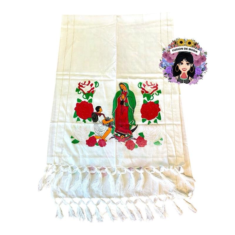 Rebozo artesanal telar virgen