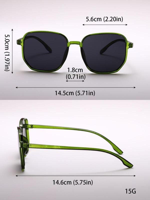 Simple Sunglasses For Everyday Use, Summer Square Frame Fashion Sunglasses, Travel Accessories