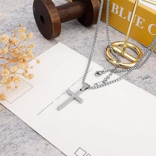 Cross Necklace for Men Women, Cross Chain, Cross Necklace,  Cross Necklaces for Men, Mens Cross Necklaces, Cross Pendant