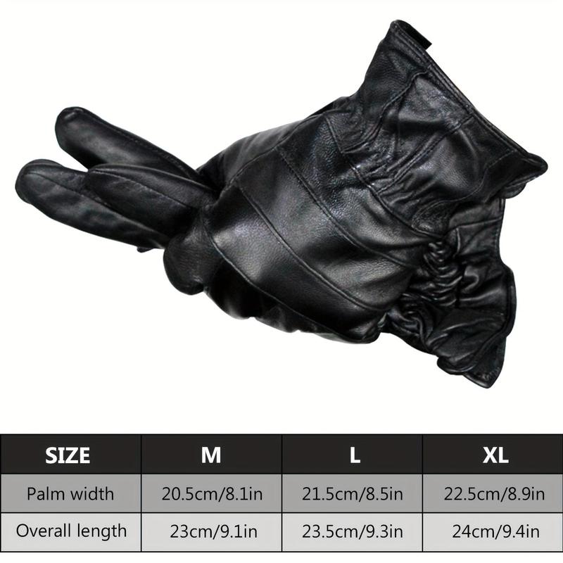 Winter Motorcycle Gloves, Warm Lining Sports Gloves, Windproof & Waterproof Gloves for Men & Women