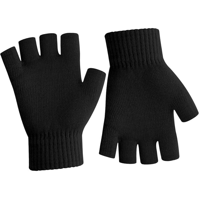 Fingerless Gloves for Women Men Winter Fingerless Mittens for Women Men Warm Knitted Gloves Typing Half Finger Gloves-