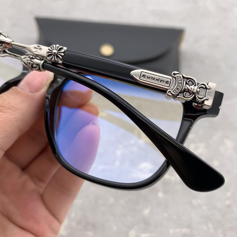 CHROME HEART GLASS FRAME HOT TREND 2024, Chrome hearts eyeglass frames for men and women - standard square eyes, European fashionable design