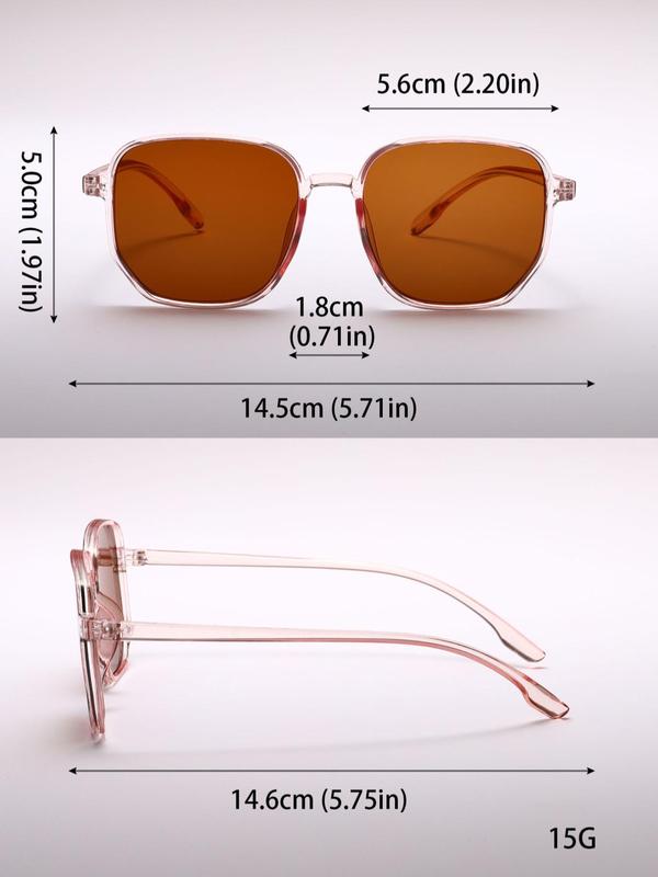 Simple Sunglasses For Everyday Use, Summer Square Frame Fashion Sunglasses, Travel Accessories