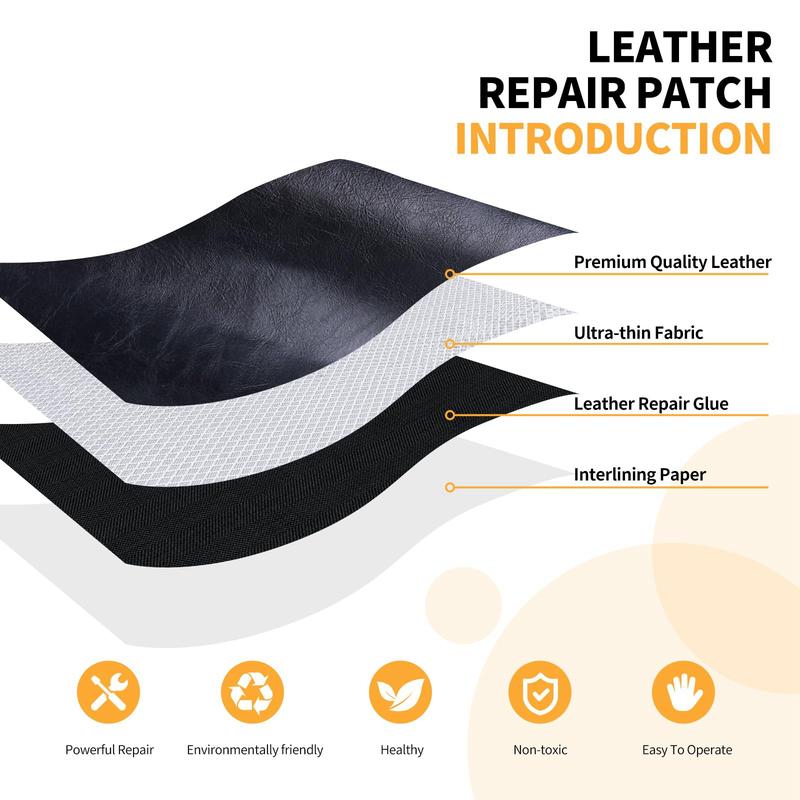 Leather Repair Patch, 17X79 inch Self Adhesive Leather Repair, Large Leather Repair Tape for Couches, Furniture, Car Seats, Cabinets, Wall, Handbags leather repair