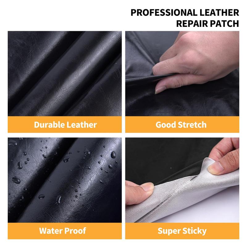 Leather Repair Patch, 17X79 inch Self Adhesive Leather Repair, Large Leather Repair Tape for Couches, Furniture, Car Seats, Cabinets, Wall, Handbags leather repair