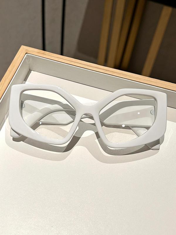 Unisex Y2k Style Colorblock   Solid Color Eyeglasses, Trendy Casual Exaggerated Eyeglasses for Everyday Use, Fashion Eyewear for Outdoor Activities