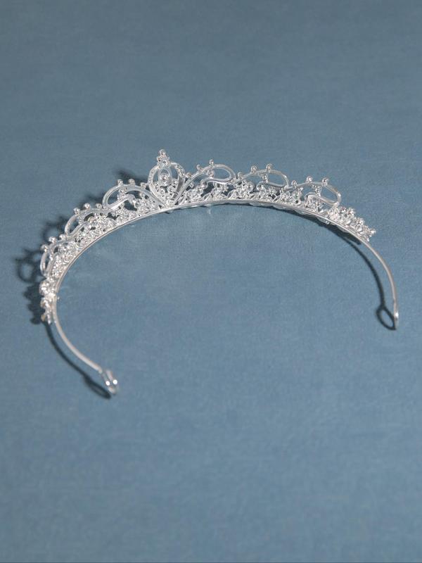 Rhinestone Crown Tiara for Wedding, Bridal Party & Formal Occasions, Elegant All-match Fashion Accessories for Women