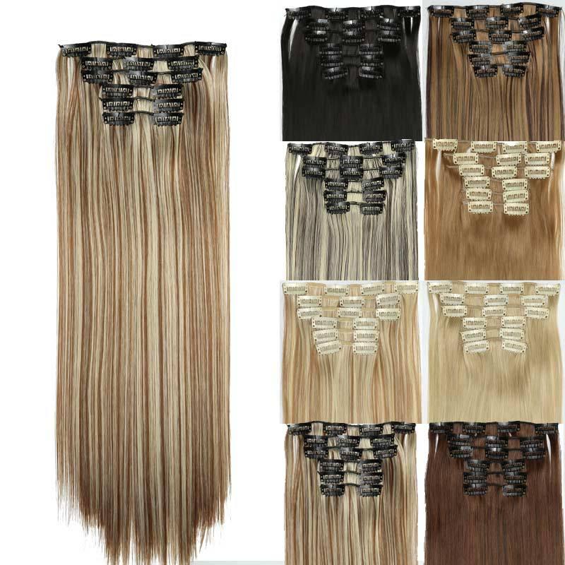 6 Pcs Clip-in Hair Extensions for Instant Hair Transformation