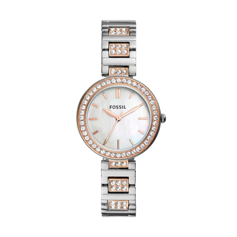 Fossil Women's Karli Three-Hand, Stainless Steel Watch