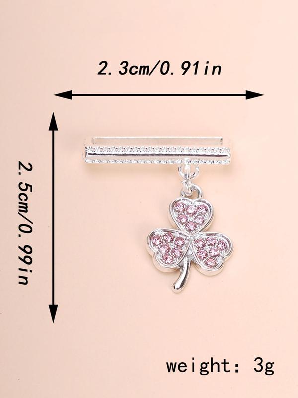 Fashion Rhinestone Decorated Watch Band Charm, Leaf Design Watch Band Decoration Ring for Birthday Gift, Trendy Exquisite Watch Accessories for Women & Girls