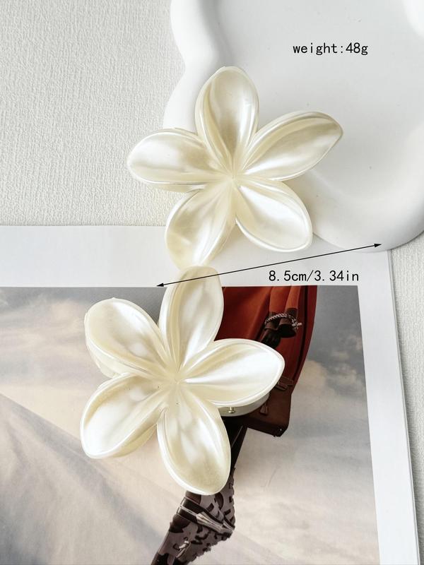 Cute Flower Design Hair Claws, Matte High Ponytail Anti-slip Hair Claws, Fashionable and Versatile Hair Accessories for Women, Fall Outfits, Fall Freshness