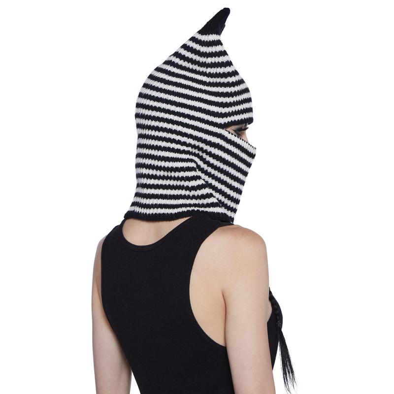 Devious Deeds Striped Balaclava