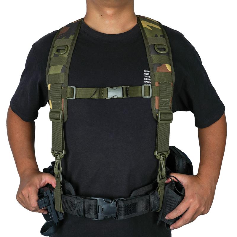 MELOTOUGH Tactical Outdoor H-Harness Duty Belt Suspenders (Battle Belt not Included) Military Adjustable Suspender For Men