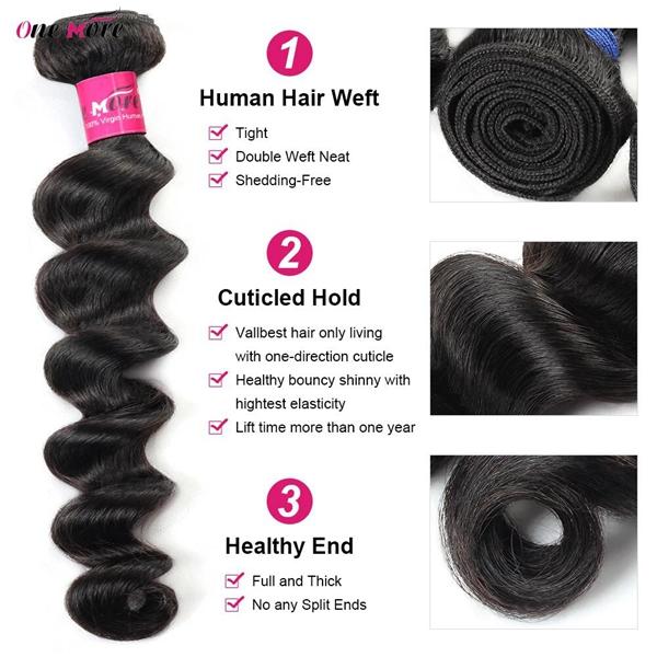 Thick Loose Deep Wave Human Hair Bundles 100% Raw Human Hair Weave Extensions 3 4 Bundles Deals