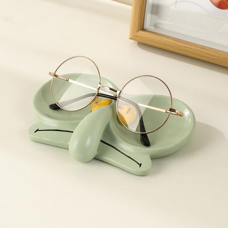 Cute Glasses Holder Stand for Desk Audit Squidward Edition Funny Sunglasses Holder Stand Jewelry Tray Storage Tray Desktop Ornament Glasses Cases