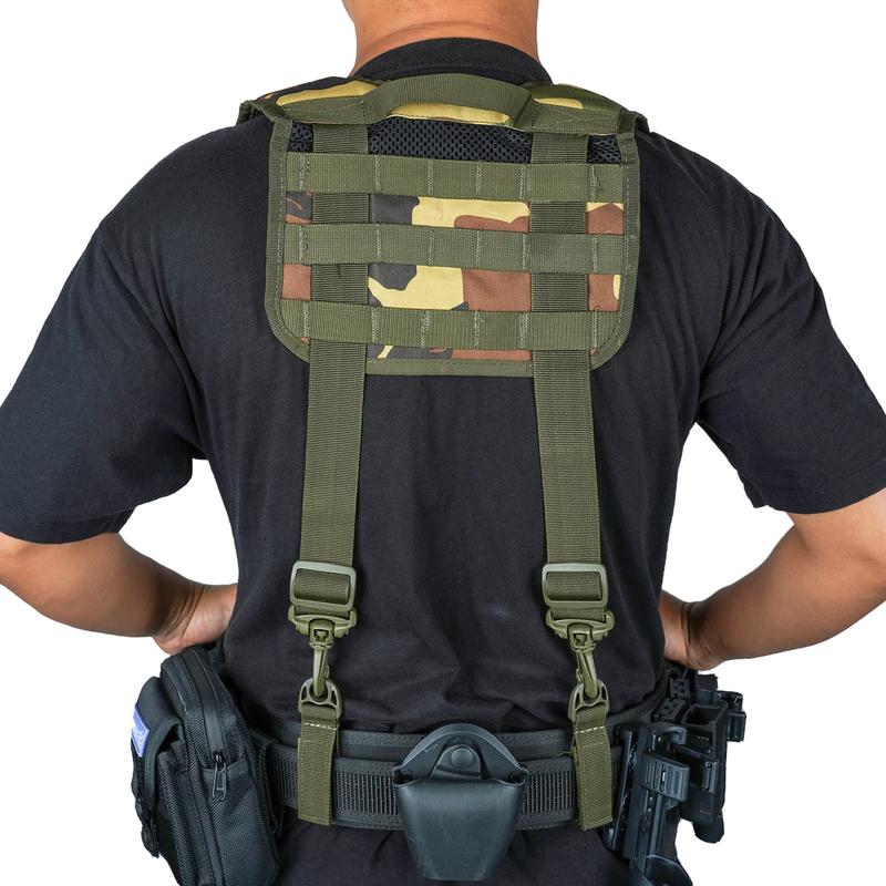 MELOTOUGH Tactical Outdoor H-Harness Duty Belt Suspenders (Battle Belt not Included) Military Adjustable Suspender For Men