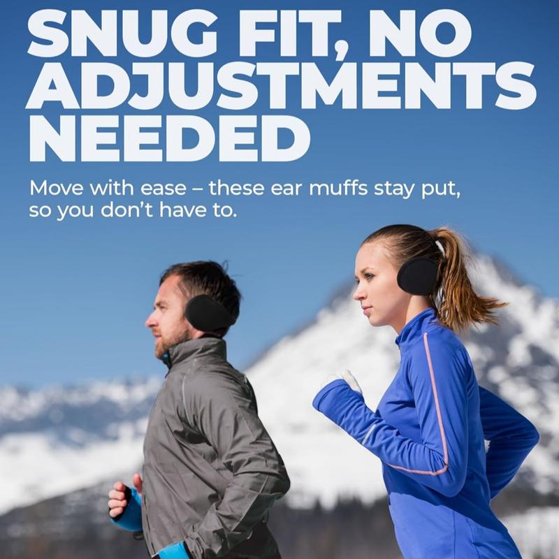 Winter earmuffs for men and women, ear warmer windproof earache suitable for winter earmuffs, skiing, running, outdoor wear