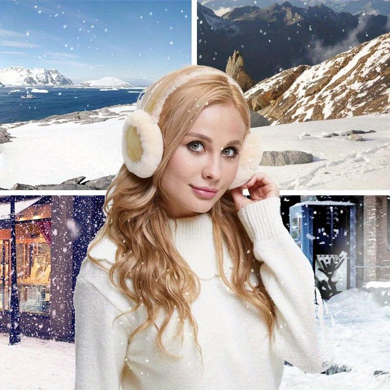 [Customer Favorite] Classic Plush Earmuffs - Soft, Warm & Cozy Winter Ear Warmers for Outdoor Activities, Dry Clean Only