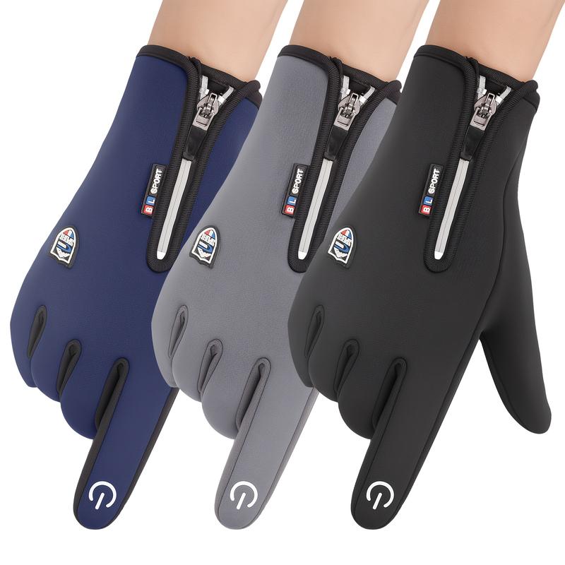 Outdoor cold and windproof sports gloves, cold-proof touch screen non-slip waterproof windproof winter warm gloves (unisex)