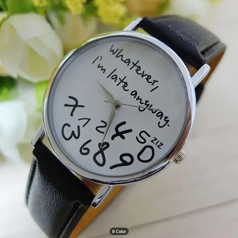 Quirky Timekeeper Watch - Unisex Analog Quartz Watch with Humorous 