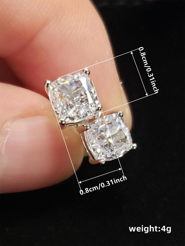 Fashion Rhinestone Decorated Stud Earrings As Gift, Luxury Anniversary Wedding Engagement Party Jewelry As Gifts for Women, Trendy Matching Accessories for Party and Daily Life