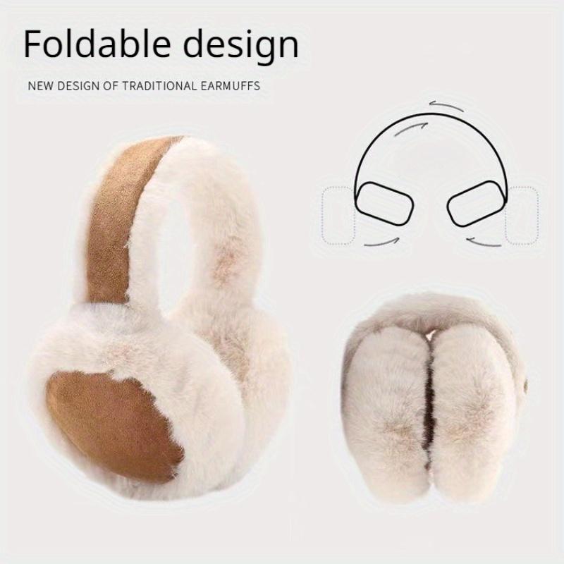 [Customer Favorite] Classic Plush Earmuffs - Soft, Warm & Cozy Winter Ear Warmers for Outdoor Activities, Dry Clean Only