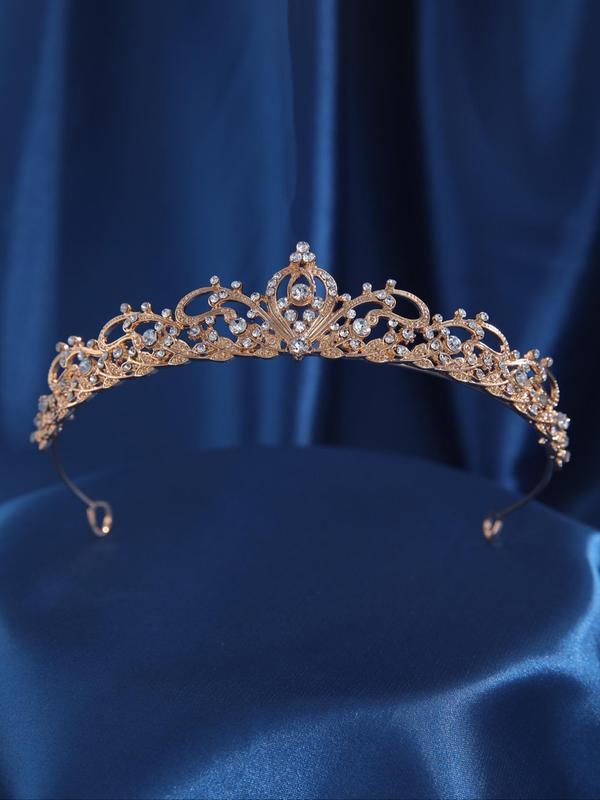 Rhinestone Crown Tiara for Wedding, Bridal Party & Formal Occasions, Elegant All-match Fashion Accessories for Women