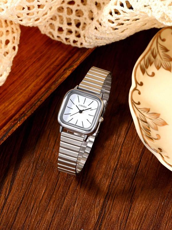 LIANDU Gold Bracelet Women's Watch - Retro Luxury Quartz Timepiece with Simple and Elegant Design