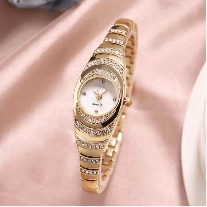 1pc Full Rhinestone Stainless Steel Strap Women’s Casual Watch – Simple & Elegant Bracelet Watch for Daily Wear, High-Quality Women’s Wristwatch