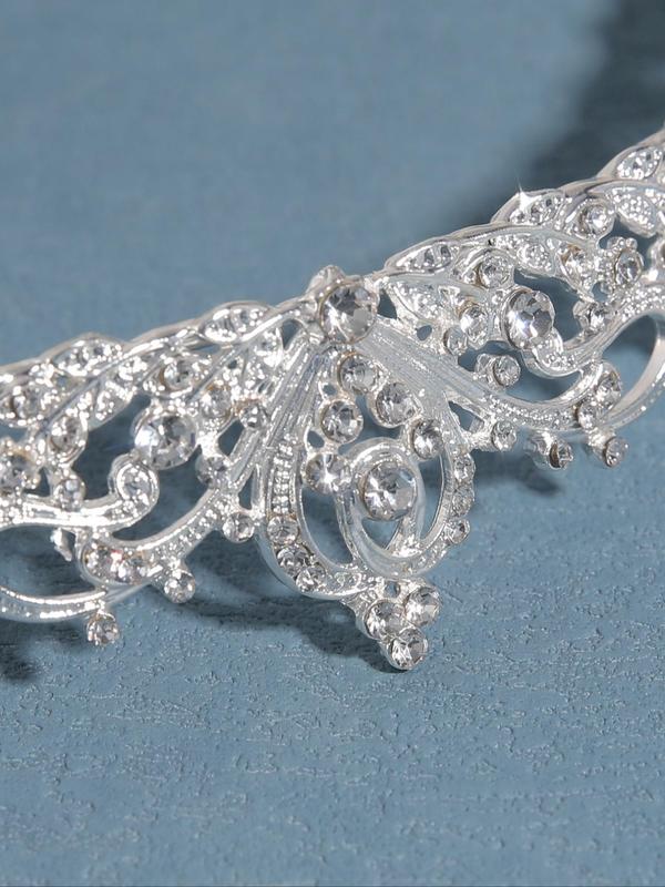 Rhinestone Crown Tiara for Wedding, Bridal Party & Formal Occasions, Elegant All-match Fashion Accessories for Women