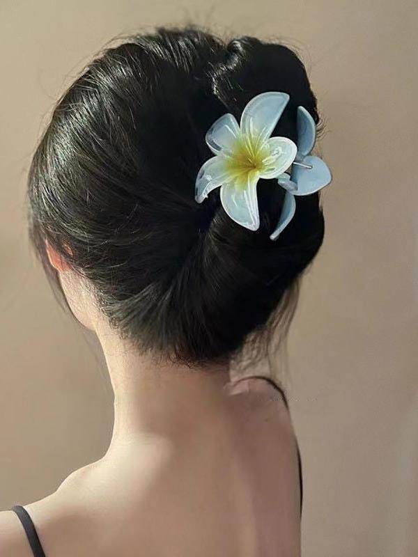 Fashionable Flower Design Hair Claw Clips for Summer, Casual and Versatile Hair Accessories for Women & Girls, Minimalist Headwear Suitable for Thick Hair for Back To School for Fall 2024, Fall Outfits, Fall Freshness