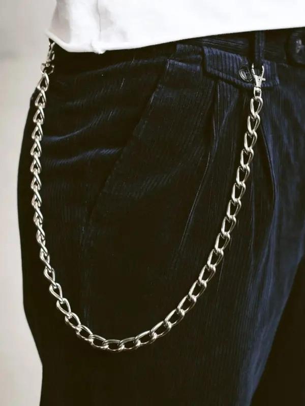 Men's Punk Style Pants Chain, Minimalist Chain Belt, Pants Chain for Jeans, Fashion Clothes Accessories for Party, Daily Clothing Decor