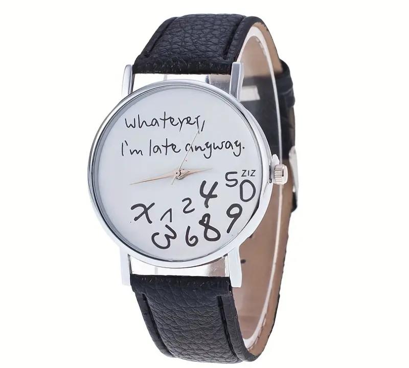 Quirky Timekeeper Watch - Unisex Analog Quartz Watch with Humorous 