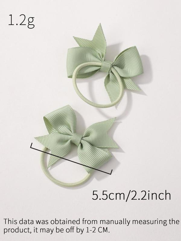 Solid Color Bowknot Design Hair Tie, Cute Hair Accessories for Women & Girls, Minimalist Headwear Suitable for Thick Hair