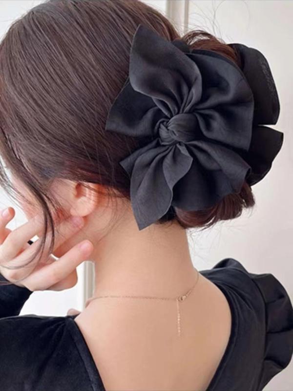 Women's Elegant Bowknot Design Hair Claw, Cute Trendy Hair Claw, Fashionable Hair Accessories for Daily & Party Hairstyle Decoration