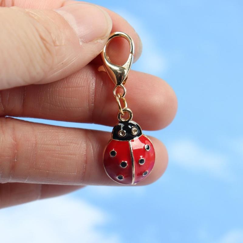 Ladybug Design Keychain with Loving Friendship Card, Small Charm Pendant for Support and Encouragement, Creative Gift for Friends