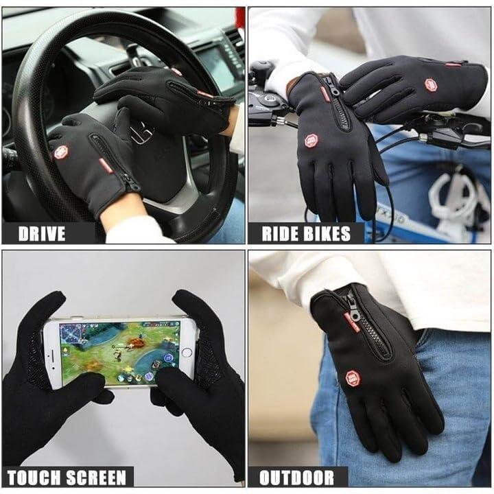 Winter Gloves Touch Screen Water Resistant Windproof Thermal Anti-Slip Lightweight Gloves  for Running Cycling Driving Hiking for Men Women